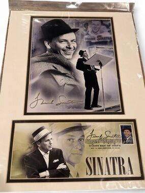 Frank Sinatra: USPS First Day of Issue Stamp Poster Matted Brand New Sealed Mint